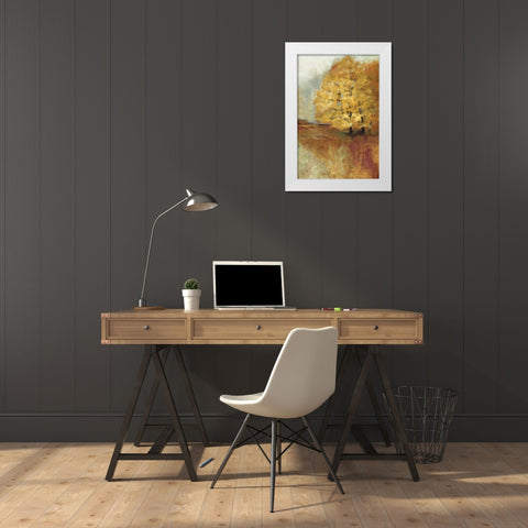 Repose Panel White Modern Wood Framed Art Print by PI Studio