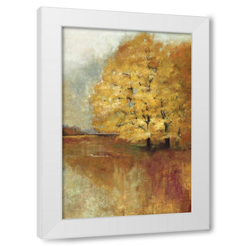 Repose Panel White Modern Wood Framed Art Print by PI Studio