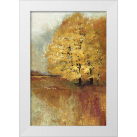 Repose Panel White Modern Wood Framed Art Print by PI Studio