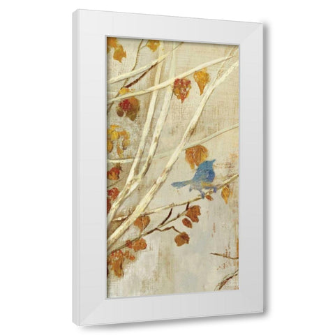 Singing Panel I White Modern Wood Framed Art Print by PI Studio