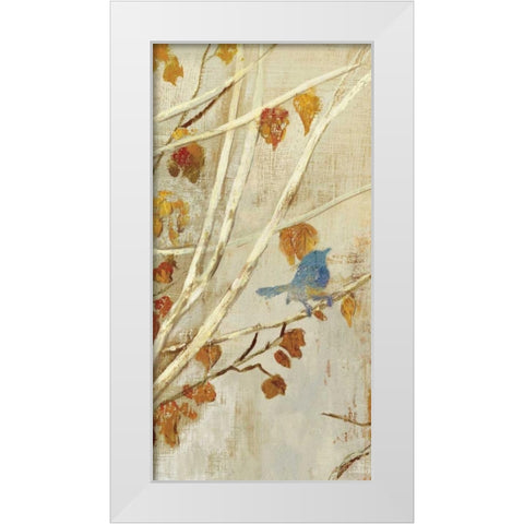 Singing Panel I White Modern Wood Framed Art Print by PI Studio