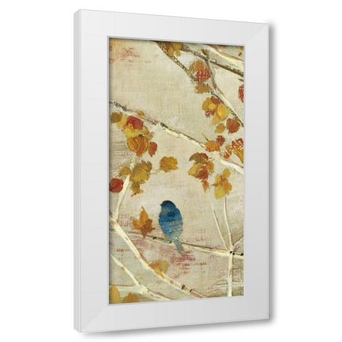 Singing Panel II White Modern Wood Framed Art Print by PI Studio