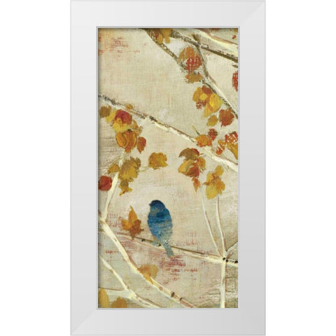 Singing Panel II White Modern Wood Framed Art Print by PI Studio