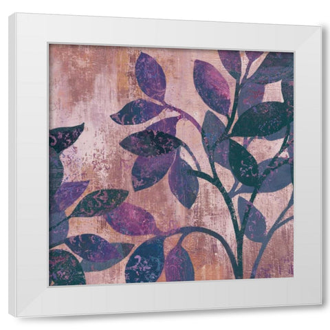 Viola II White Modern Wood Framed Art Print by PI Studio