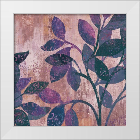 Viola II White Modern Wood Framed Art Print by PI Studio