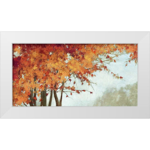 Fall Canopy I White Modern Wood Framed Art Print by PI Studio