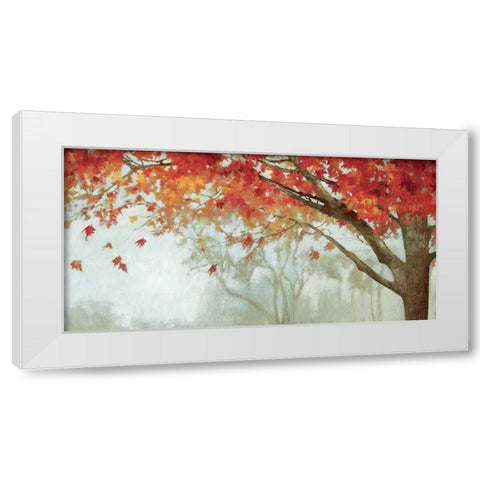 Fall Canopy II White Modern Wood Framed Art Print by PI Studio