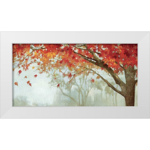 Fall Canopy II White Modern Wood Framed Art Print by PI Studio