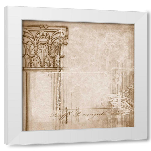 Romanesque I White Modern Wood Framed Art Print by PI Studio
