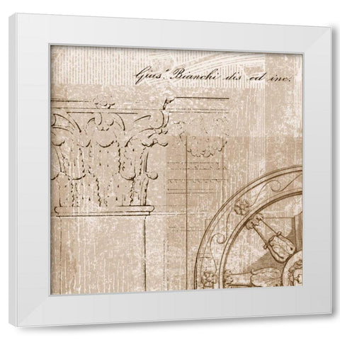 Romanesque II White Modern Wood Framed Art Print by PI Studio