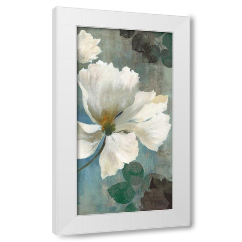 Ice Blue II White Modern Wood Framed Art Print by PI Studio