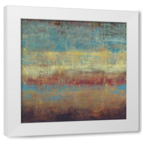 Subtle III White Modern Wood Framed Art Print by PI Studio