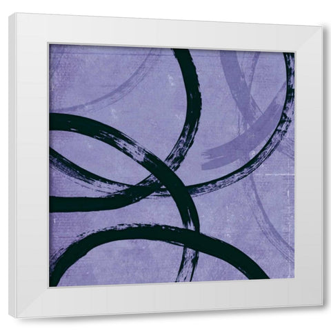 Loopy I White Modern Wood Framed Art Print by PI Studio