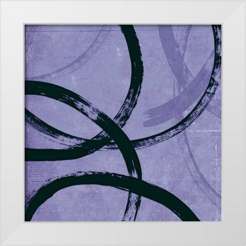 Loopy I White Modern Wood Framed Art Print by PI Studio