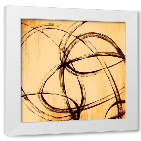 Loopy III White Modern Wood Framed Art Print by PI Studio