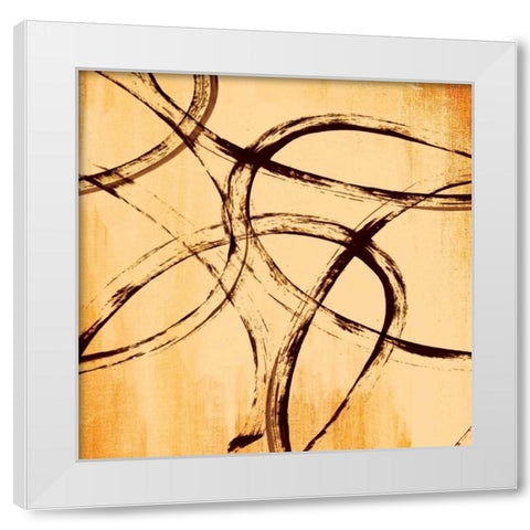 Loopy IV White Modern Wood Framed Art Print by PI Studio