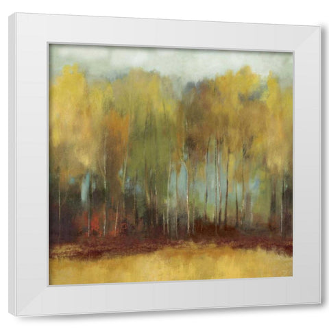 Whisper Fields White Modern Wood Framed Art Print by PI Studio