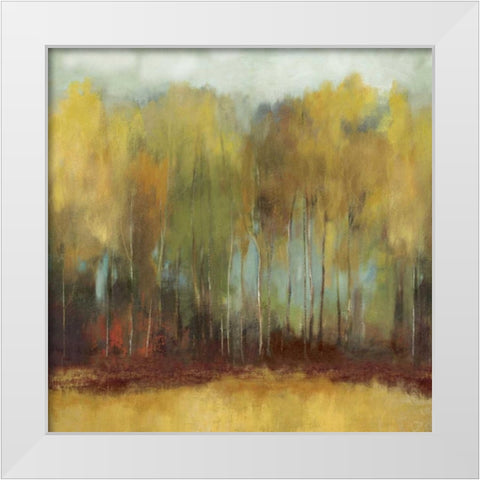 Whisper Fields White Modern Wood Framed Art Print by PI Studio