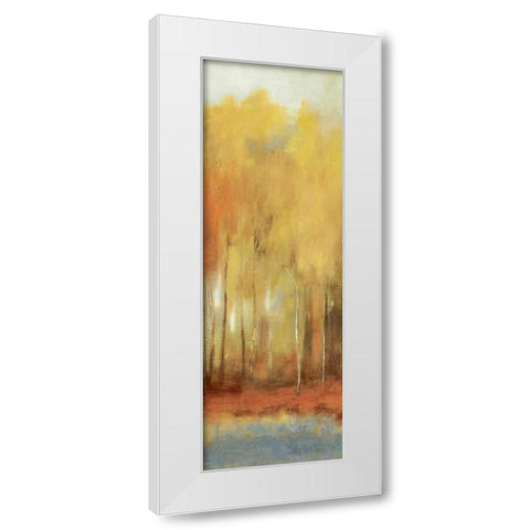 Haze I White Modern Wood Framed Art Print by PI Studio