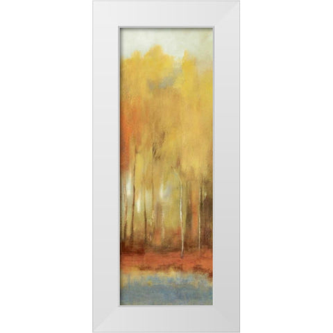 Haze I White Modern Wood Framed Art Print by PI Studio