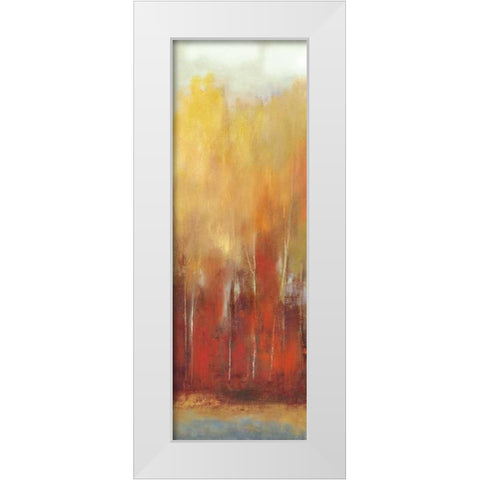 Haze II White Modern Wood Framed Art Print by PI Studio