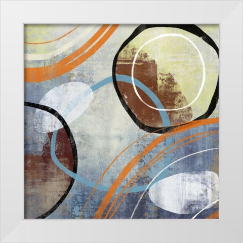 Winter Play White Modern Wood Framed Art Print by PI Studio