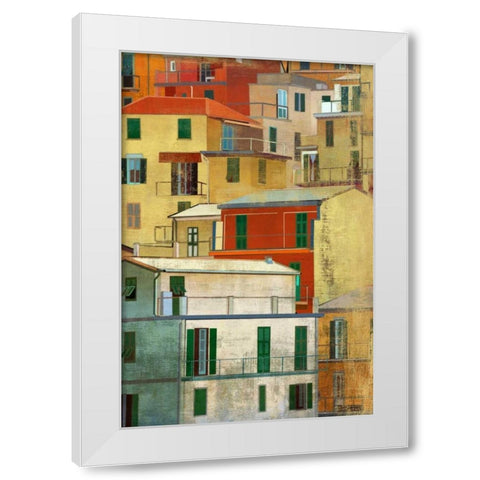 Manarola I White Modern Wood Framed Art Print by PI Studio