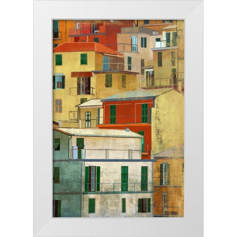 Manarola I White Modern Wood Framed Art Print by PI Studio