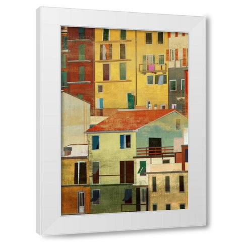 Manarola II White Modern Wood Framed Art Print by PI Studio