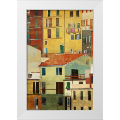 Manarola II White Modern Wood Framed Art Print by PI Studio