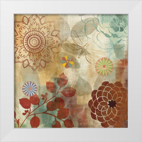 Ambiente I White Modern Wood Framed Art Print by PI Studio