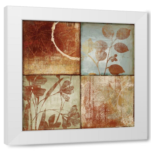 Treasures I White Modern Wood Framed Art Print by PI Studio