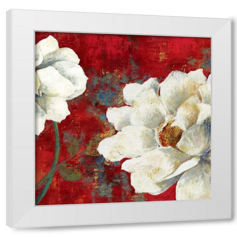 Velvet I White Modern Wood Framed Art Print by PI Studio