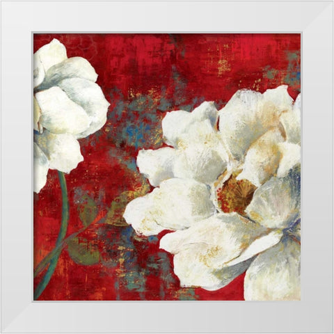 Velvet I White Modern Wood Framed Art Print by PI Studio