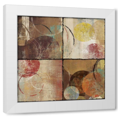 Luster I White Modern Wood Framed Art Print by PI Studio