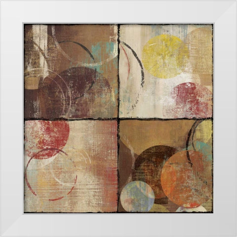 Luster I White Modern Wood Framed Art Print by PI Studio