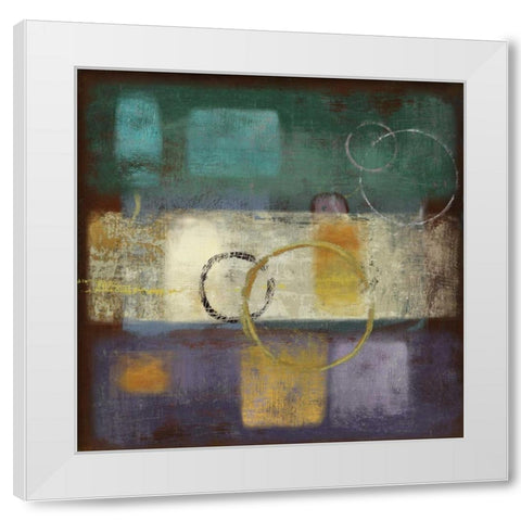 Little Pieces I White Modern Wood Framed Art Print by PI Studio