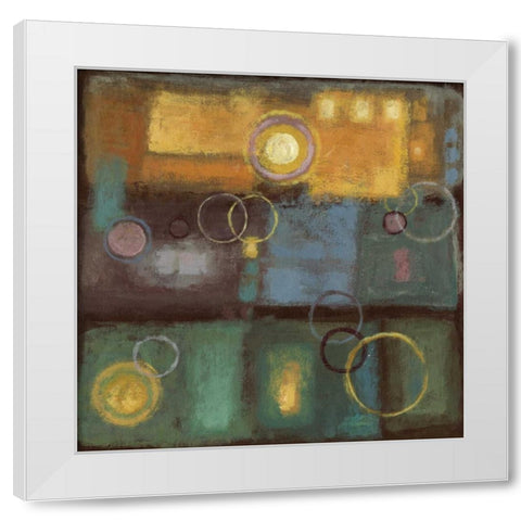 Little Pieces II White Modern Wood Framed Art Print by PI Studio