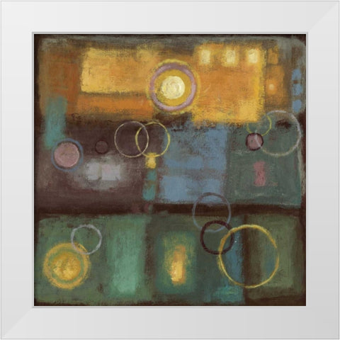 Little Pieces II White Modern Wood Framed Art Print by PI Studio