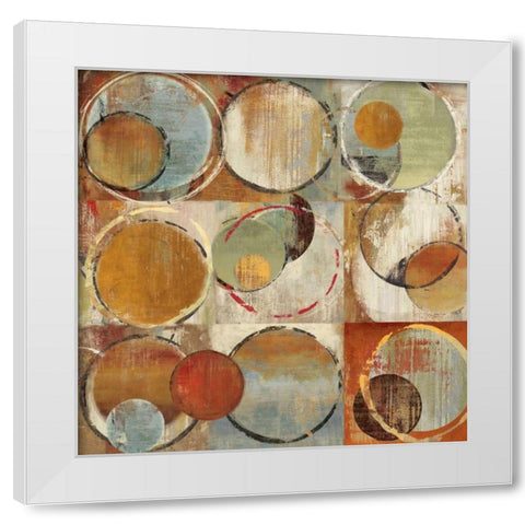 Lustre I White Modern Wood Framed Art Print by PI Studio