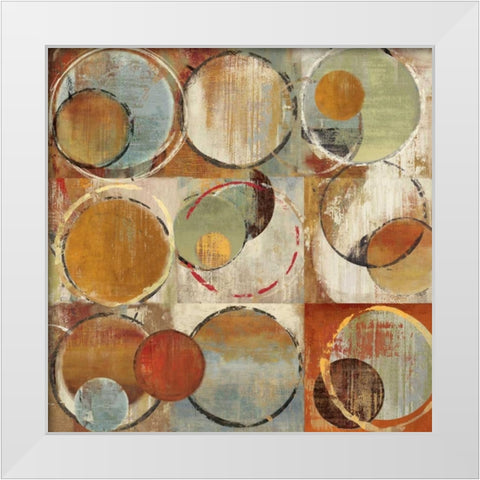 Lustre I White Modern Wood Framed Art Print by PI Studio