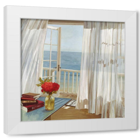 In the Breeze White Modern Wood Framed Art Print by PI Studio