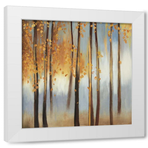 Days of Gold White Modern Wood Framed Art Print by PI Studio