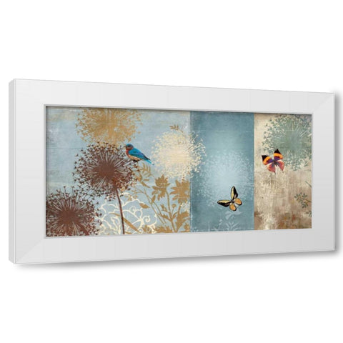 Flights of Fancy White Modern Wood Framed Art Print by PI Studio