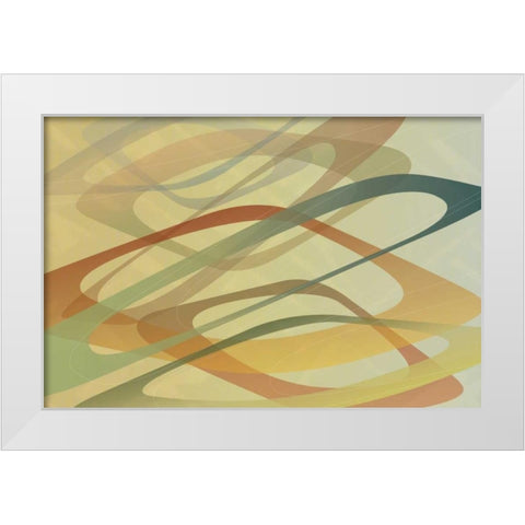 Left Field White Modern Wood Framed Art Print by PI Studio