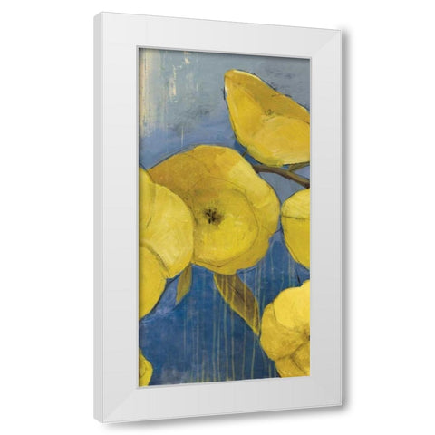 Sunshine I White Modern Wood Framed Art Print by PI Studio