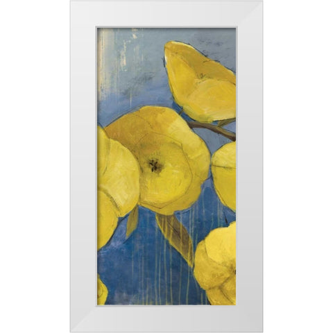 Sunshine I White Modern Wood Framed Art Print by PI Studio