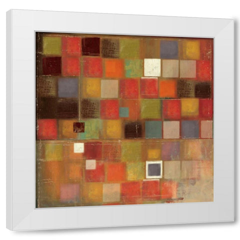 Diversified White Modern Wood Framed Art Print by PI Studio