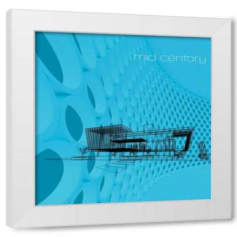 Architek I White Modern Wood Framed Art Print by PI Studio