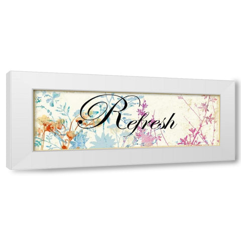 Refresh Wildflowers White Modern Wood Framed Art Print by PI Studio